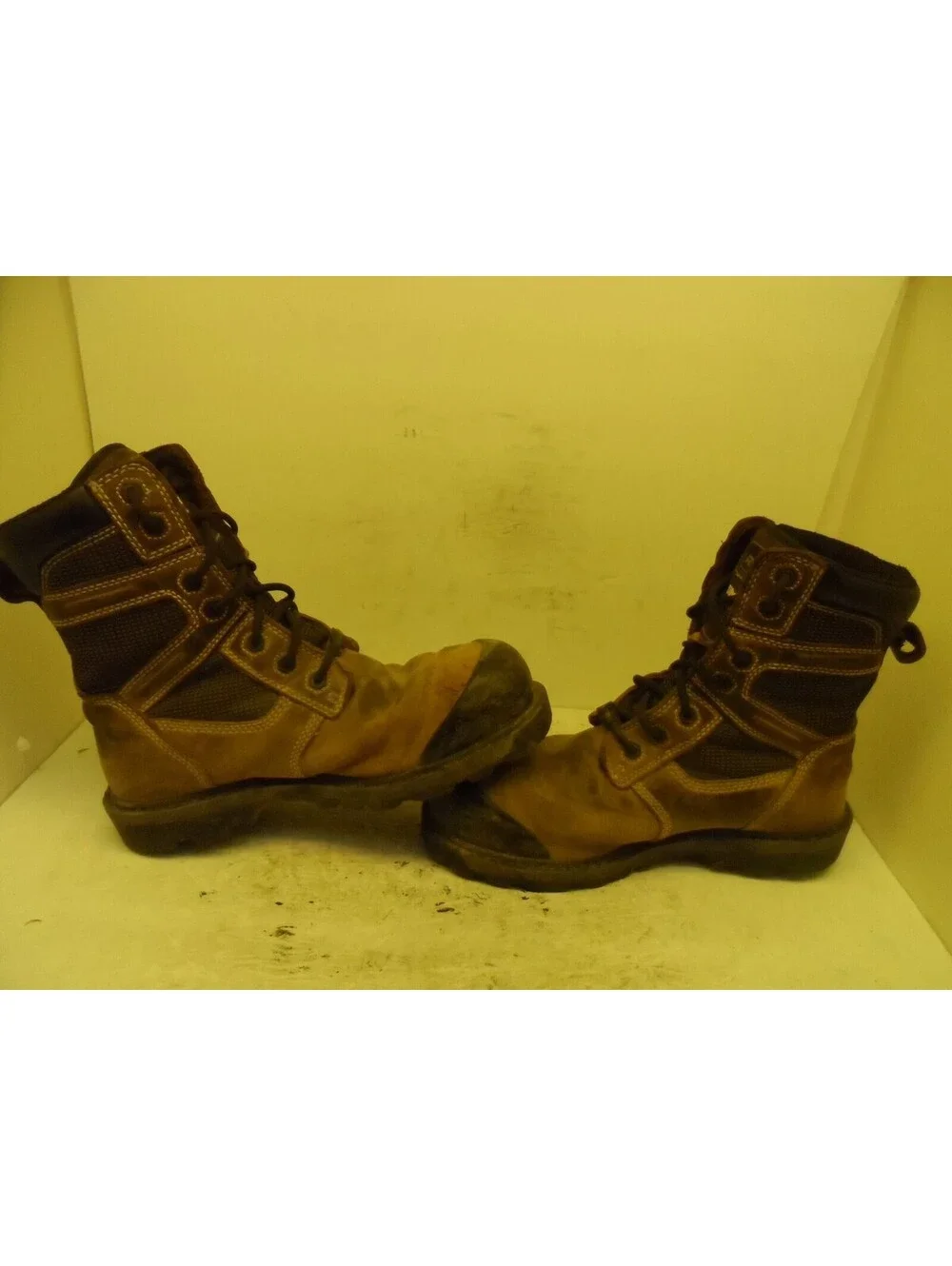 Royer Men's 8'' Metal-Free Comp Toe Comp Plate Work Boots 8680FLX Brown Size 11M